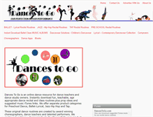 Tablet Screenshot of dancestogo.com